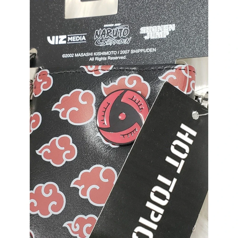 NEW Akatsuki Chain Wallet Black Red Naruto Shippuden Anime hot topic Teen Gift‎